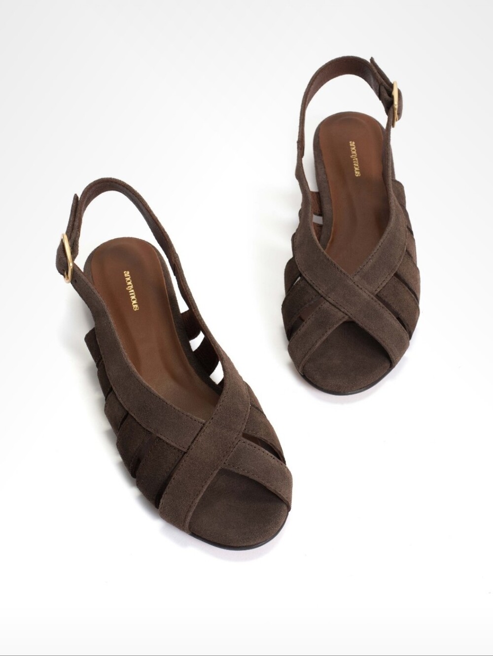 Anonymous Copenhagen Sophie 20 Women's Brown Suede Slingback Sandal - Picture 5 of 10